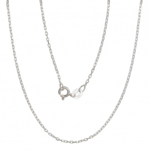 Серебряная цепочка Якорное 1 мм , алмазная обработка граней #2400084, Серебро	925°, длина: 47 см, 2 гр. image 1