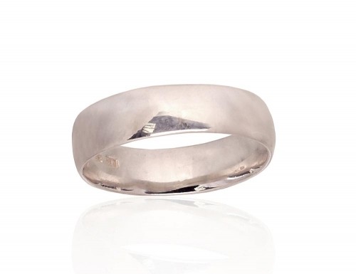 Серебряное обручальное кольцо #2101776, Серебро	925°, Размер: 15.5, 2.8 гр. image 1