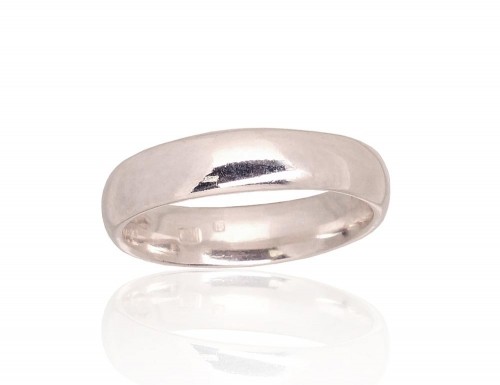 Серебряное обручальное кольцо #2101774, Серебро	925°, Размер: 17, 3.3 гр. image 1