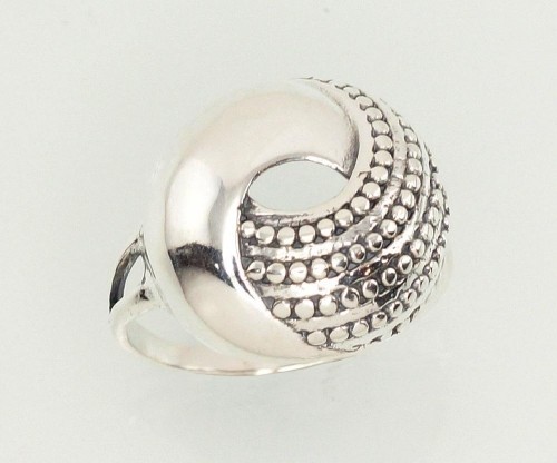 Серебряное кольцо #2101184(POx-Bk), Серебро	925°, оксид (покрытие), Размер: 17, 4.3 гр. image 1