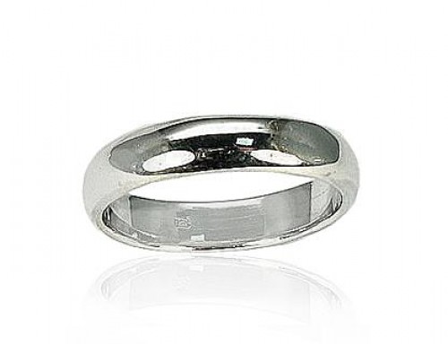 Серебряное обручальное кольцо #2100053, Серебро	925°, Размер: 16, 3.9 гр. image 1