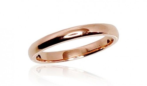 Laulību zelta gredzens #1100001(Au-R), Sarkanais Zelts	585°, Izmērs: 22, 3.38 gr. image 1