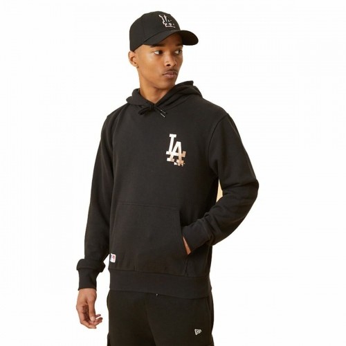Men’s Sweatshirt without Hood  LA Dodger Metallic Logo New Era Black image 1