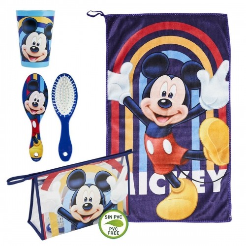 Child's Toiletries Travel Set Mickey Mouse Blue (23 x 16 x 7 cm) (4 pcs) image 1