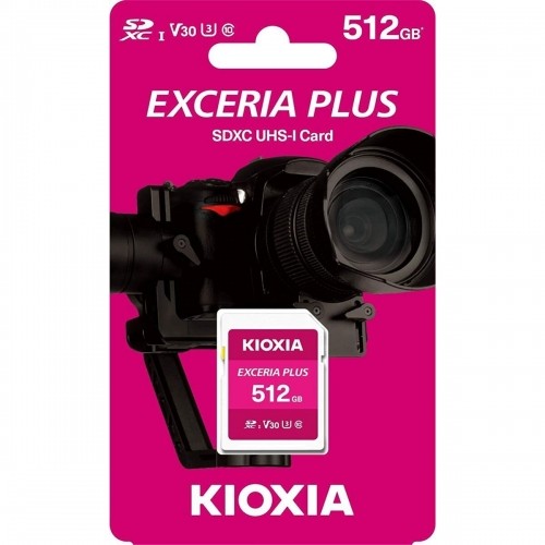 Карта памяти микро-SD с адаптером Kioxia PLUS UHS-I C10 R98 512 GB image 1