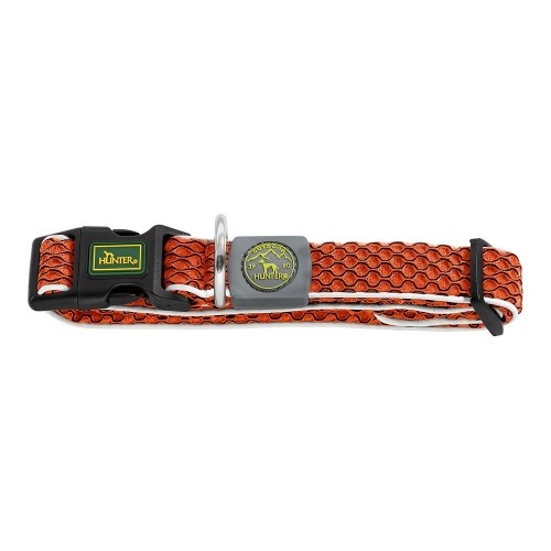 Dog collar Hunter Basic Thread Orange Size S (30-43 cm) image 1