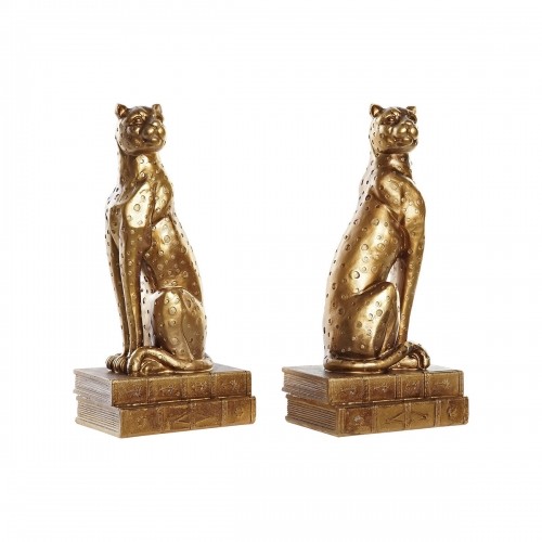 Bookend DKD Home Decor Leopard Resin Colonial (16 x 11 x 33 cm) image 1