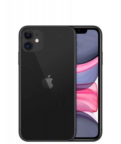 MOBILE PHONE IPHONE 11/128GB BLACK MHDH3ZD/A APPLE image 1