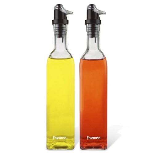 Fissman Набор бутылок для масла и уксуса 2х500мл (стекло) image 1
