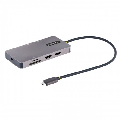 USB Centrmezgls Startech 120B-USBC-MULTIPORT Pelēks image 1