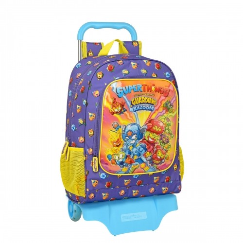 Школьный рюкзак с колесиками SuperThings Guardians of Kazoom Фиолетовый Жёлтый (32 x 42 x 14 cm) image 1