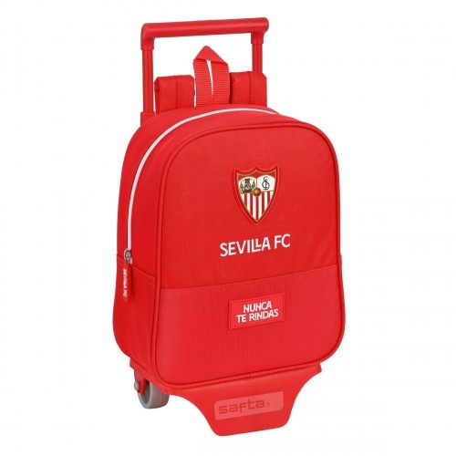 School Rucksack with Wheels Sevilla Fútbol Club Red (22 x 27 x 10 cm) image 1