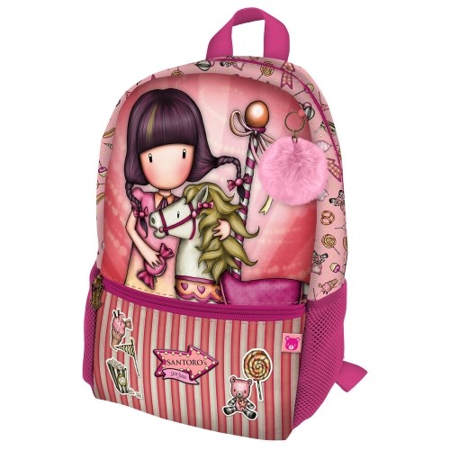 School Bag Gorjuss Carousel Mini Salmon (26 x 34 x 11.4 cm) image 1