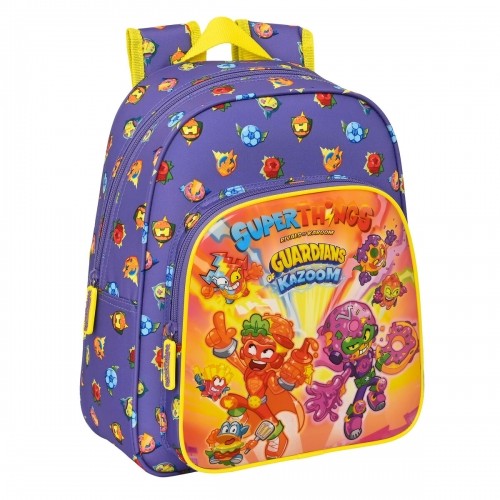 School Bag SuperThings Guardians of Kazoom Purple Yellow (27 x 33 x 10 cm) image 1