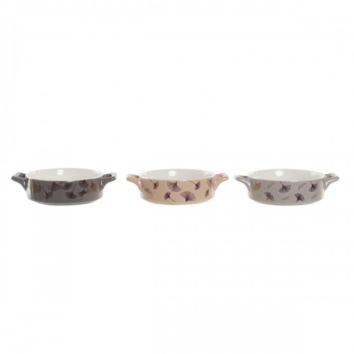 Bļoda DKD Home Decor Metāls Porcelāns Bone China Moderns (16,8 x 12,5 x 4,3 cm) (4 gb.) image 1