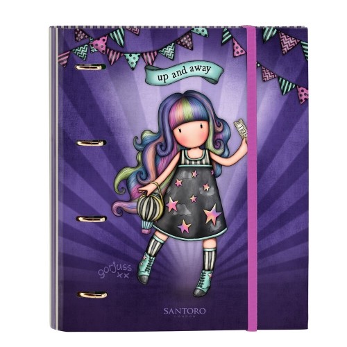 Ring binder Gorjuss Up and away Purple (27 x 32 x 3.5 cm) image 1