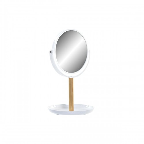 Mirror DKD Home Decor White Natural Bamboo Aluminium polystyrene 17 x 17 x 31 cm image 1