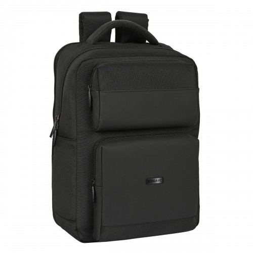 Laptop Backpack Sevilla Fútbol Club Premium 15,6'' Black (31 x 44 x 13 cm) image 1