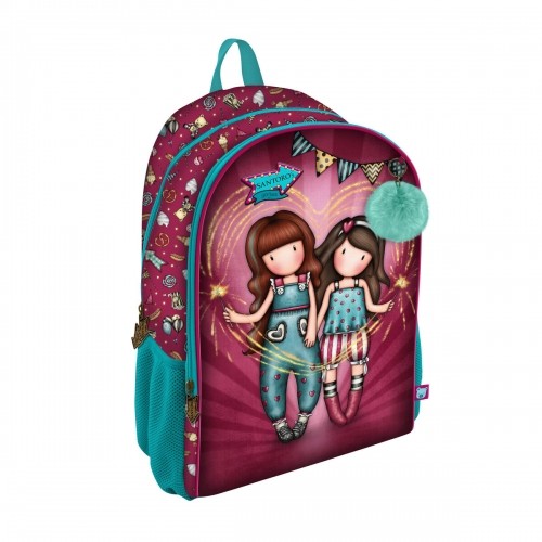 School Bag Gorjuss Fireworks Maroon (31.5 x 40 x 22.5 cm) image 1