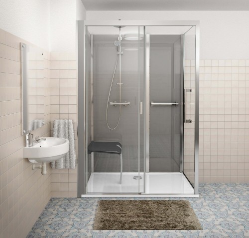Roth Vinata® Comfort - Corner 677 × 1660 Anthracite/Clear 1416000331 Pilnībā aprīkota dušas kabīne image 1
