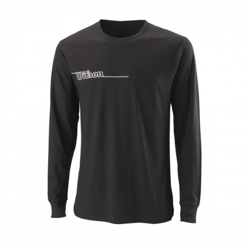 Wilson M TEAM II LS TECH TEE Black image 1