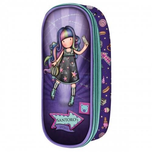 School Case Gorjuss Up and away Purple (10 x 23 x 6 cm) image 1