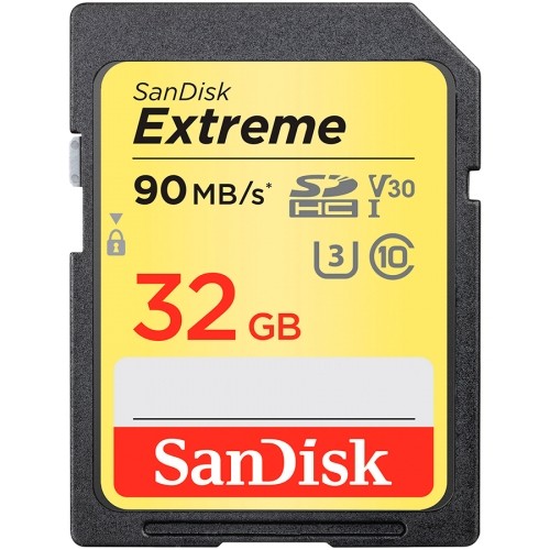 SanDisk Extreme 32GB Memory Card up to 100MB/s, UHS-I, Class 10, U3, V30 image 1