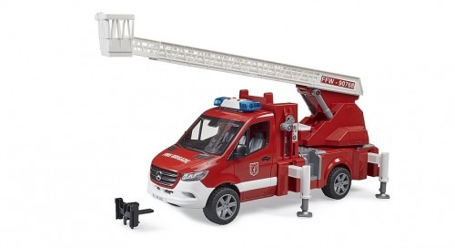 BRUDER MB Sprinter fire service with turntable ladder, pump and light & sound module, 02673 image 1