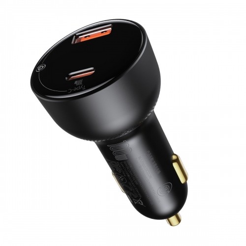 Baseus Superme Car charger, USB, USB-C, 100W (black) image 1