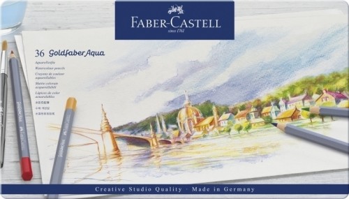 Akvareļu zīmuļu komplekts Faber-Castell Goldfaber Aqua Creative Studio 36 krāsas image 1