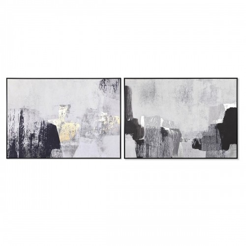 Painting DKD Home Decor 143 x 4,5 x 103 cm Abstract Urban (2 Units) image 1