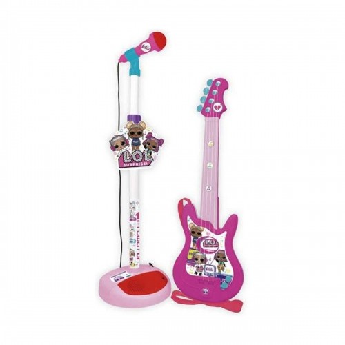 Детская гитара Reig Lol Surprise Микрофон Розовый image 1