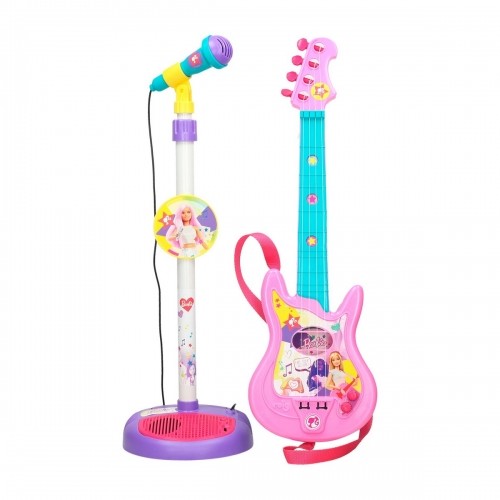 Muzikālā rotaļlieta Barbie Mikrofons Spēļu Ģitāra Mazuļiem image 1
