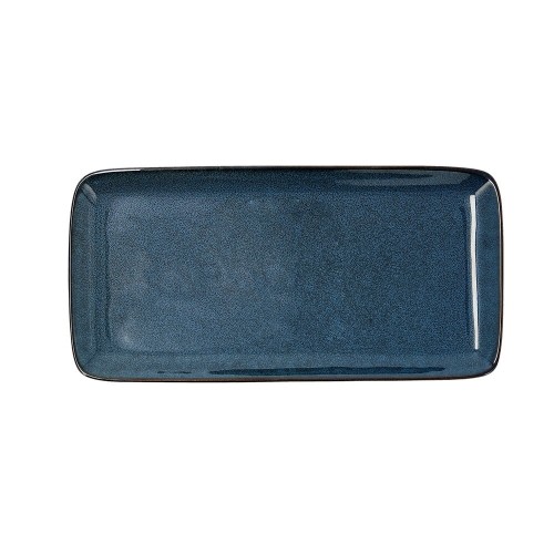 Serving Platter Bidasoa Ikonic Ceramic Blue (28 x 14 cm) (Pack 4x) image 1