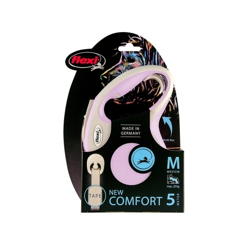 Dog Lead Flexi New Comfort Pink XS size (3 m) image 1