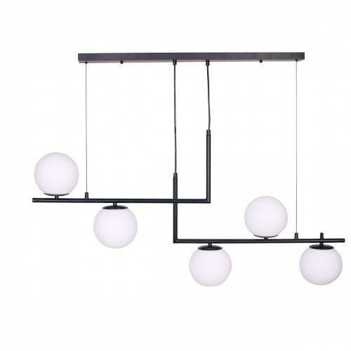 Ceiling Light DKD Home Decor Crystal Black Metal (110 x 35 x 43 cm) image 1