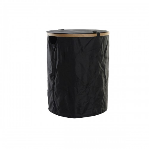 Бельевая корзина DKD Home Decor Чёрный Дуб Фетр (44 x 44 x 57 cm) image 1