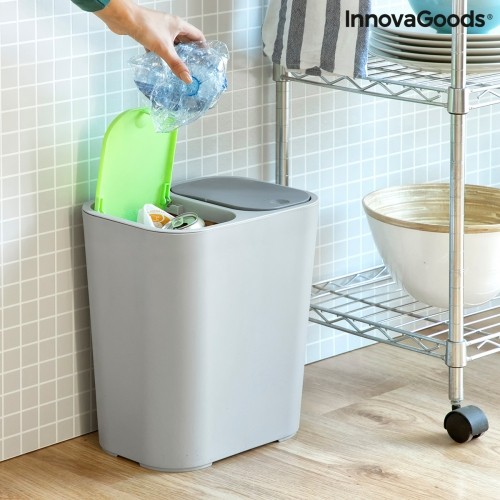 Double Recycling Bin Bincle InnovaGoods V0103335 Eco-friendly (Refurbished B) image 1