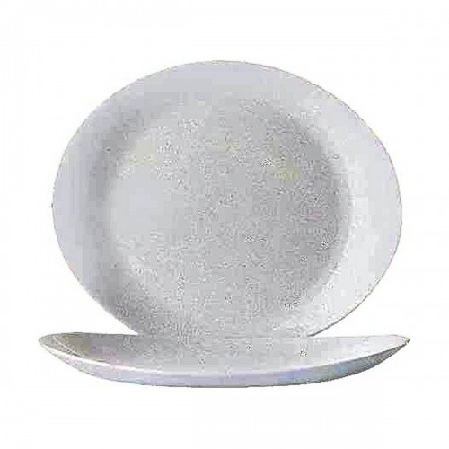 Flat Plate Arcoroc Restaurant 30 x 26 cm White Glass (6 Units) image 1