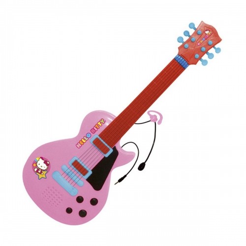 Spēļu Ģitāra Mazuļiem Hello Kitty Mikrofons Rozā Elektronika image 1