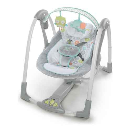 Rocking Chair Ingenuity Compact Swing - Hugs & Hoots White Grey image 1