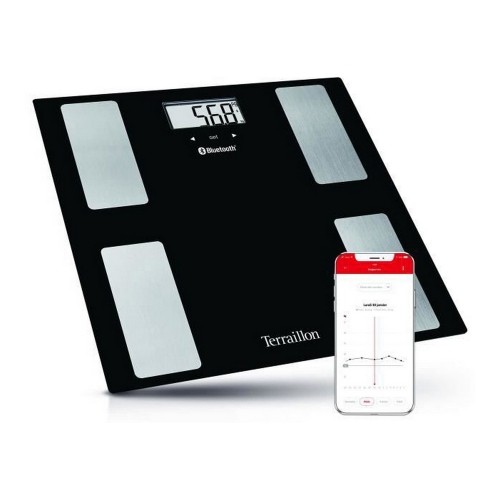 Digital Bathroom Scales Terraillon Nº 14712 Black Crystal image 1
