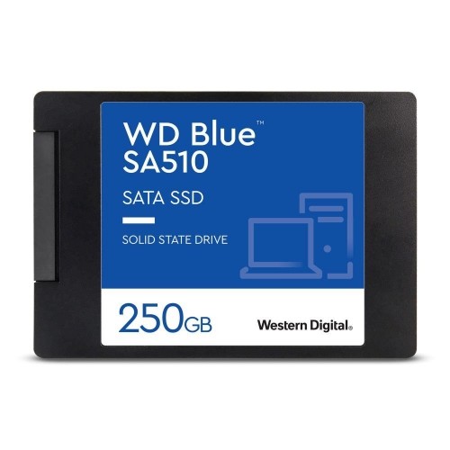 SSD|WESTERN DIGITAL|SA510|250GB|SATA 3.0|Write speed 440 MBytes/sec|Read speed 555 MBytes/sec|2,5"|TBW 100 TB|MTBF 1750000 hours|WDS250G3B0A image 1