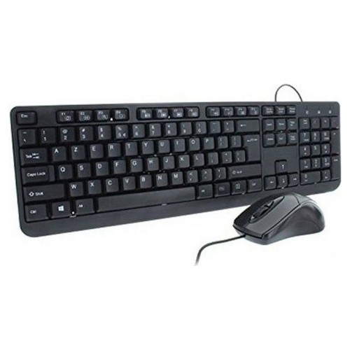 Клавиатура и мышь ML309415 Чёрный AZERTY image 1