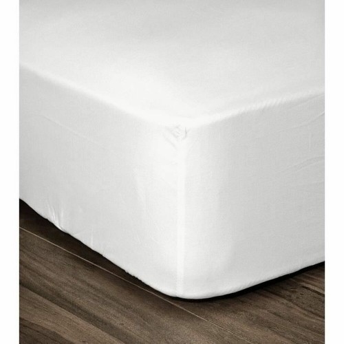 Fitted bottom sheet Lovely Home White 160 x 200 cm (Double bed) image 1