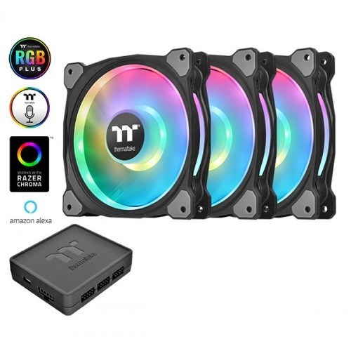 Thermaltake Case Fan Riing Duo 12 RGB TT Premium Edition 3 Pack image 1