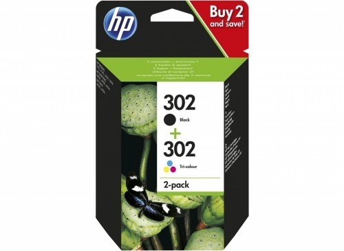 Hp Inc. Combo Pack Ink 302BK+CL X4D37AE image 1