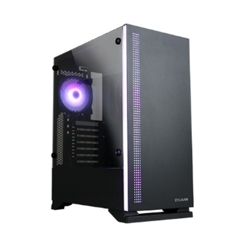 ZALMAN S5 Black ATX Mid Tower PC Case RGB fan T image 1