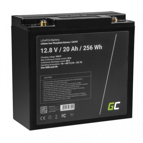 Green Cell LiFePO4 battery 12V 12,8V 20Ah image 1