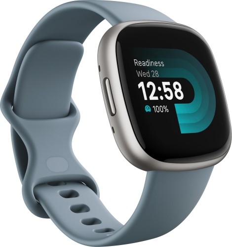 Fitbit Versa 4, waterfall blue/platinum image 1